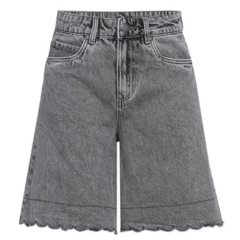 Damen Bermuda-Shorts in Denim-Optik