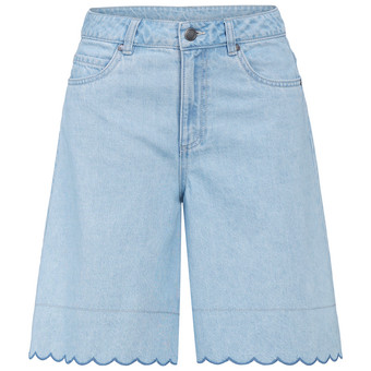 Damen Bermuda-Shorts in Denim-Optik