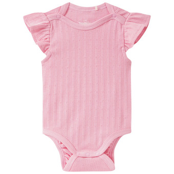 Baby Kurzarmbody mit Ajour-Struktur