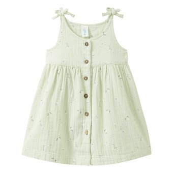 Baby Musselin-Kleid mit Knöpfen