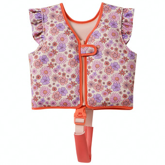 Kleine Schwimmweste mit Blumen-Motiv