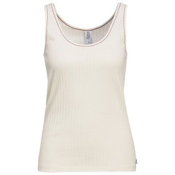 Damen Top mit Rippstruktur