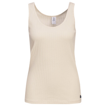 Damen Top mit Rippstruktur