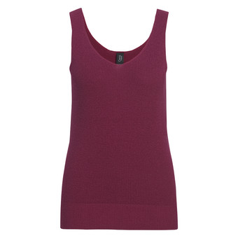 Damen Stricktop mit Rippstruktur