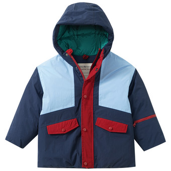 Jungen Schneejacke mit Farbteilern