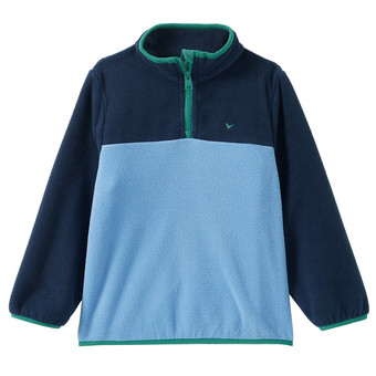 Jungen Fleecepullover mit Farbteilern