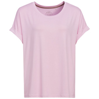 Dames-T-shirt met vaste turn-ups