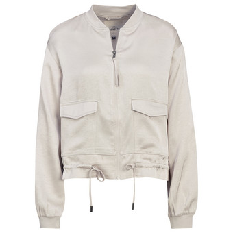 Damen Satin-Jacke mit Reißverschluss