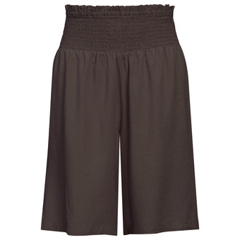 Damen Bermuda-Shorts aus Viskose-Leinen-Mix