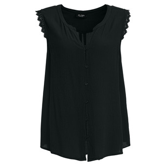 Damen Blusentop mit Knopfleiste