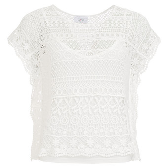 Damen Spitzenbluse mit Top