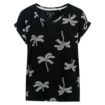 Damen T-Shirt mit Allover-Print