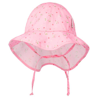 Baby Nackenkappe mit Erdbeer-Allover