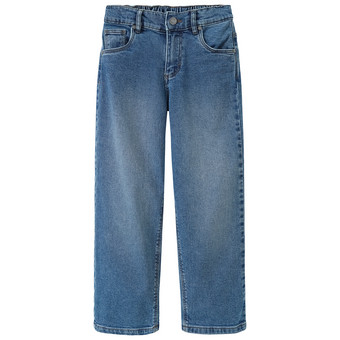 Jungen Straight-Jeans mit verstellbarem Bund