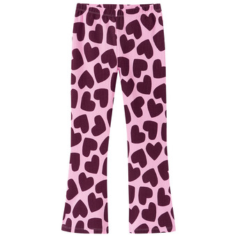 Mädchen Leggings mit Herz-Allover