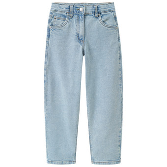 Mädchen Barrel-Jeans mit verstellbarem Bund