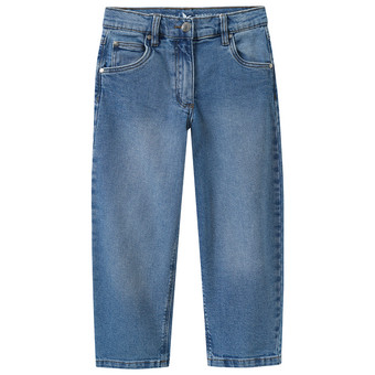 Mädchen Barrel-Jeans mit verstellbarem Bund