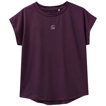 Mädchen Sport-T-Shirt unifarben