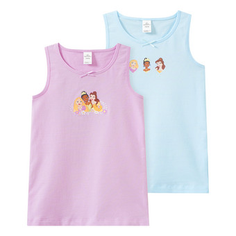 2 Disney Prinzessin Unterhemden mit Prints