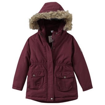 Mädchen Parka mit Fellimitat