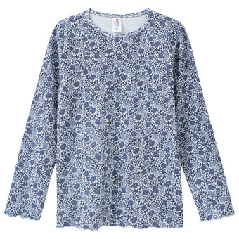 Mädchen Langarmshirt mit Allover-Muster