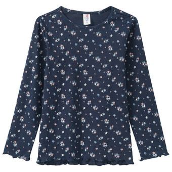 Mädchen Langarmshirt mit Allover-Muster