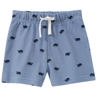 Baby Joggingshorts mit Wal-Allover