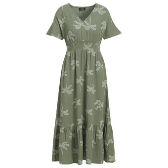 Damen Musselin-Kleid mit Allover-Print