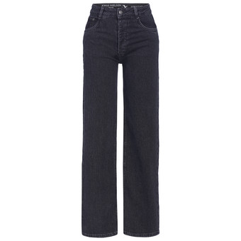 Damen Straight-Jeans mit weitem Bein