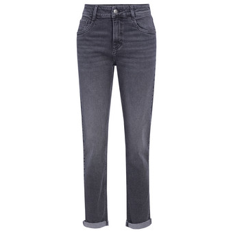 Damen Mom-Jeans mit Used-Waschung
