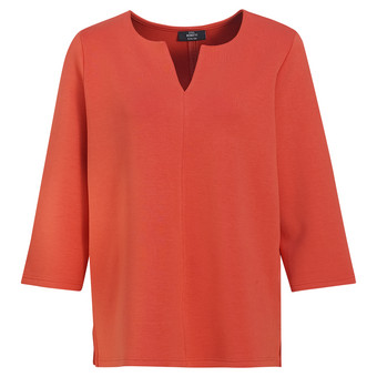 Damen Sweatshirt mit V-Ausschnitt