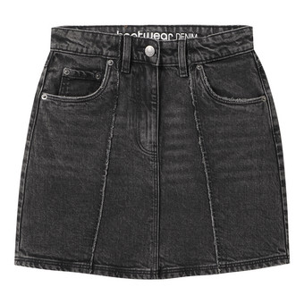 Mädchen Jeansrock im Used-Look