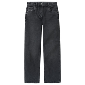 Mädchen Wide-Leg-Jeans mit verstellbarem Bund