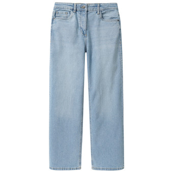 Mädchen Wide-Leg-Jeans mit verstellbarem Bund