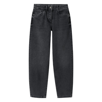 Mädchen Mom-Fit-Jeans mit verstellbarem Bund