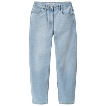 Mädchen Mom-Fit-Jeans mit verstellbarem Bund