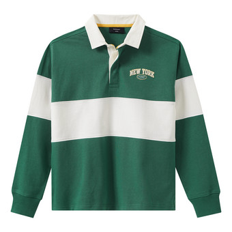 Jungen Poloshirt im College-Look