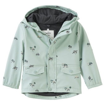 Baby Regenjacke mit Fahrzeug-Allover