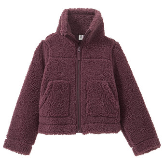 Mädchen Teddyjacke mit Kapuze