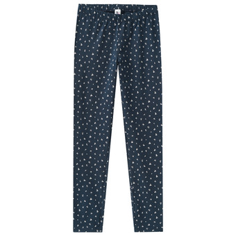 Mädchen-Leggings mit Blumen-Motiven allover