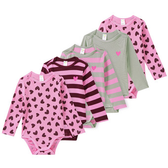 5 Baby Bodys mit Rippstruktur