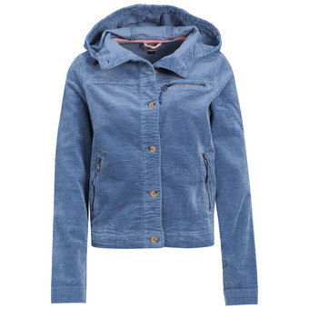 Damen Cordjacke mit Kapuze