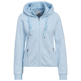 Damen Strickfleece-Jacke mit Kapuze