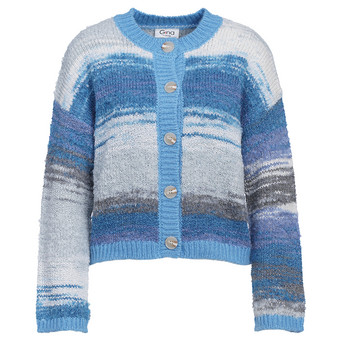 Damen Strickjacke in Multicolor-Optik