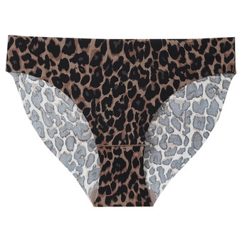Naadloze slip voor dames met luipaardprint