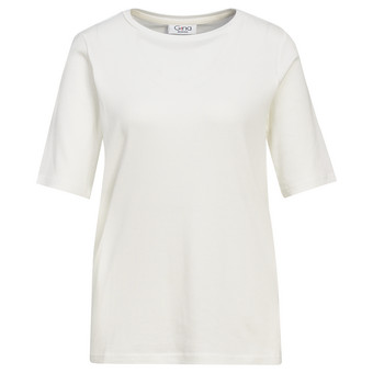 Damen T-Shirt in gerippter Struktur