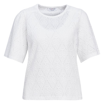 Damen T-Shirt mit Ajour-Muster