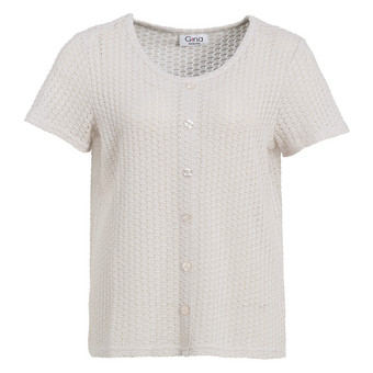 Damen T-Shirt mit Lochstickerei