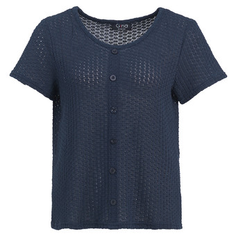 Damen T-Shirt mit Lochstickerei