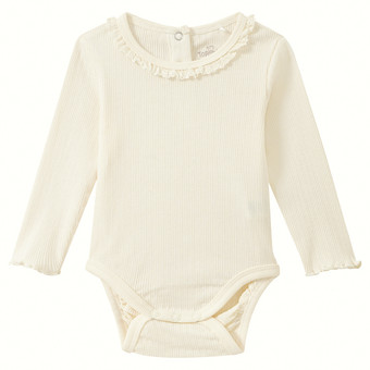 Baby Langarmbody mit Rippstruktur